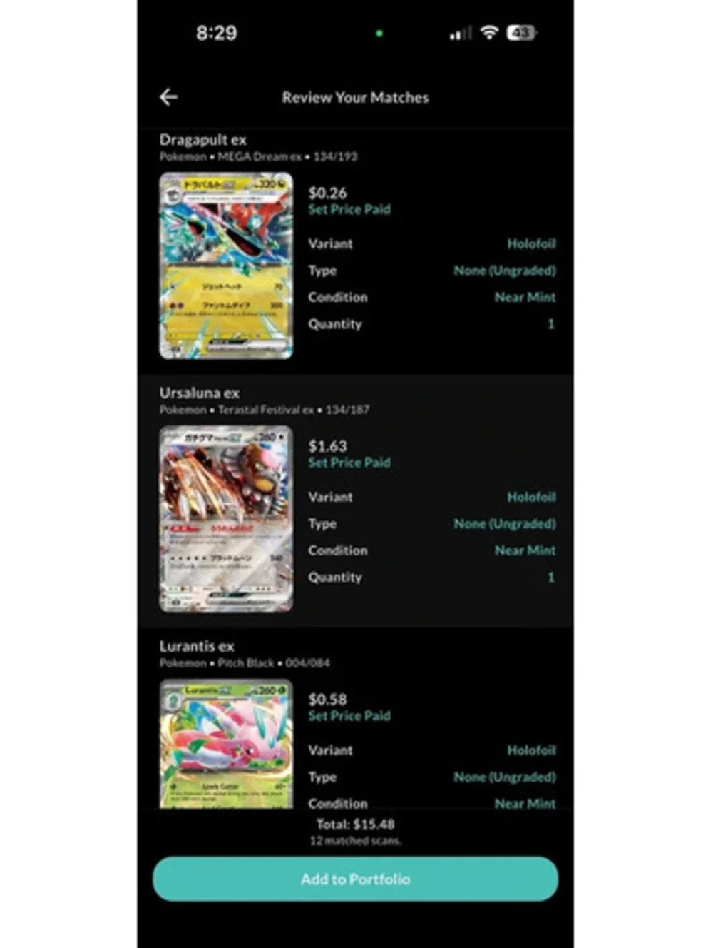 Pokemon Ex Card Lot of 12 Lot #2